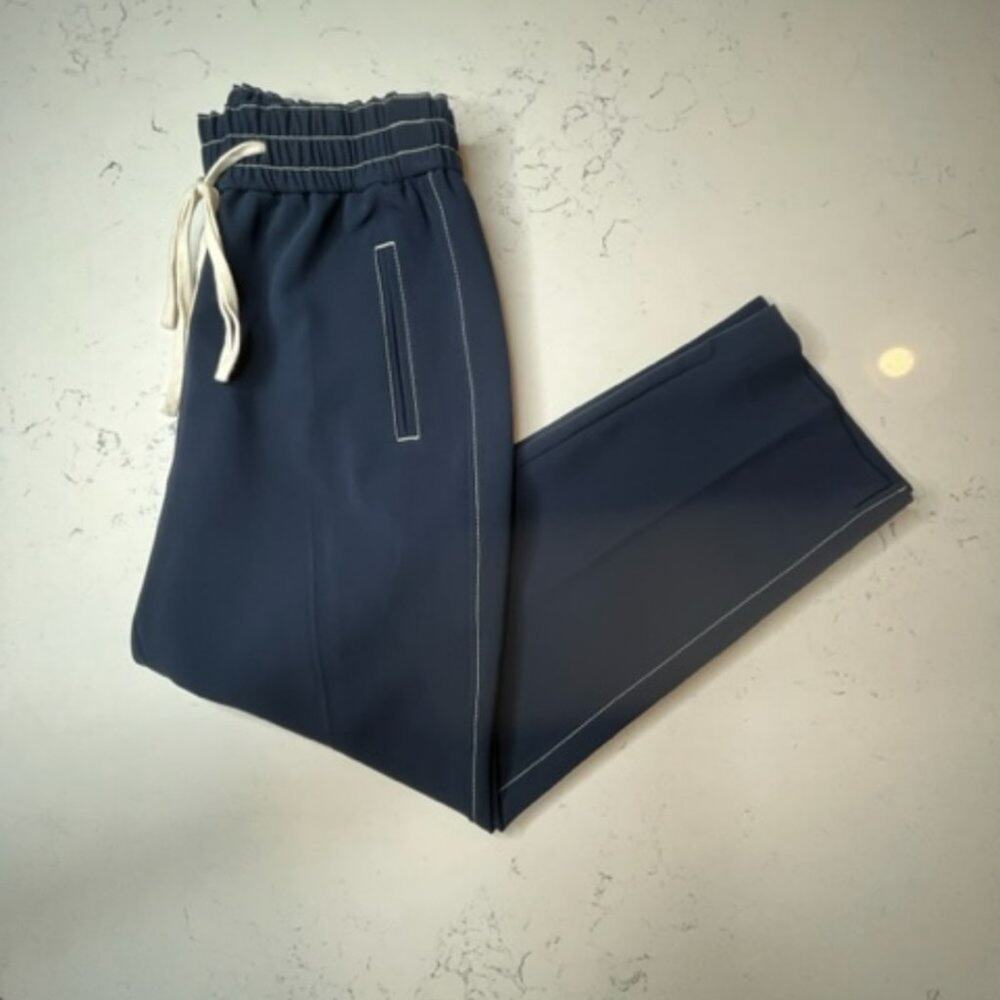 J. Crew Navy Drawstring Sailor Pant Sz. Small